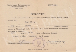 Károly Nagy - Catalogue cover, Violin Collection of Károly Nagy, language exan certificate