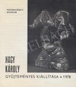 Nagy Károly - Katalógus borító, Nagy Károly saját vonósgyűjteményével, a művész nyelvvizsgabizonyítványa