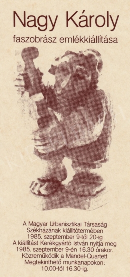 Nagy Károly - Hegedűk, a művész szobrokkal, címlap
