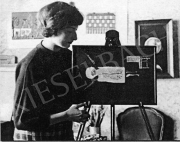 Ország, Lili - Lili Ország in her Studio