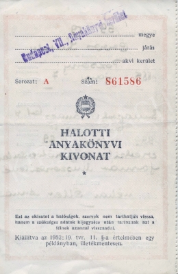  Örvös, Károly - Death certificate 3.