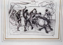  Kernstok, Károly - Károly Kernstok: Man with Horses sketch, Picture: Tamás Kieselbach