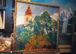 Ziffer, Sándor - Church by Nagybánya, oil on canvas, Photo: Tamás Kieselbach