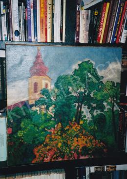 Ziffer, Sándor - Church by Nagybánya, oil on canvas, Photo: Tamás Kieselbach