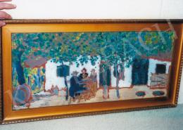 Rippl-Rónai, József - In the Grape Garden; 30 x68 cm, oil on cardboard, Signed lower right: Rónai, Photo: Tamás Kieselbach