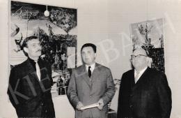  Korga, György - Lajos Németh opens Korga's exhibition, 29 February 1964