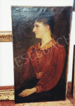  Lotz, Károly - Model in a Red Blouse, oil on canvas, Photo: Tamás Kieselbach