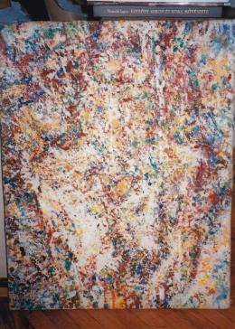 Veszelszky, Béla - Abstract Composition; oil on canvas; Photo: Kieselbach Tamás