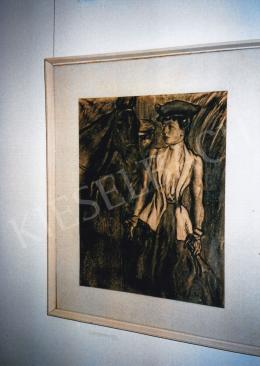  Batthyány, Gyula - Female Jockey, charcoal on paper, Signed lower right: BG, Photo: Tamás Kieselbach