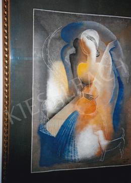  Kádár, Béla - Woman with Guitar, 69x48,5 cm, tempera on paper, Signed lower right: Kádár Béla, Photo: Tamás Kieselbach