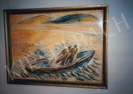 Egry, József - Fishermen, oil, pastel on paper, Signed lower right: Egry József Badacsony, Photo: Tamás Kieselbach