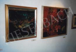 Marosán, Gyula - On the left side: Composition, 1942, oil on cardboard, 46,5x48,5 cm, Signed bottom right: Marosán 1942, Deák- Collection, On the right side: Composition, 1940, oil on canvas, 20,7x28 cm, Unsigned, Deák-Collection, Fotó: Tamás Kieselbach