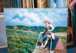  Glatz Oszkár - Glatz Oszkár: Lányok domboldalon. 88x112 cm, olaj, vászon (fotó: Kieselbach Tamás)