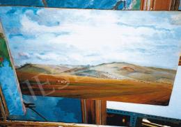  Kernstok, Károly - Károly Kernstok: Spring fields. 69.5x47.5 cm, oil on board (photo: Tamás Kieselbach)