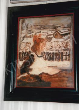  Csók, István - Züzü In The Window; oil on canvas; Signed lower right: Csók; Photo: Kieselbach Tamás