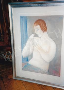  Schönberger, Armand - Nude with White Pigeon; pastel on paper; Signed lower right: Schönberger Armand; Photo: Kieselbach Tamás