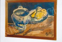  Nemes Lampérth, József - Still Life with Lemons II., 1912. 28x40.5 cm, mixed media (watercolour, Indian ink) on pape signed lower right NLJ 1912 II./9 (photo: Tamás Kieselbach)