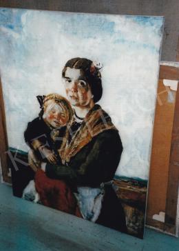  Rudnay Gyula - Anya gyerekével. 100x75 cm, olaj, vászon, jelezve jobbra lent: Rudnay (fotó: Kieselbach Tamás)