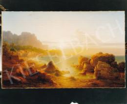 Ligeti, Antal - Sunset in Capri, 1872, 59,5x96 cm, oil on canvas, Signed lower right: Ligeti A 1872, Photo: Tamás Kieselbach