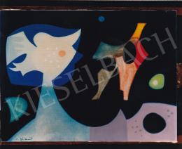  Bálint Endre - Mélykék világ, 1947 körül, 60x81 cm, olaj, vászon, Jelezve balra lent: A. Bálint, Fotó: Kieselbach Tamás