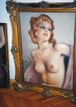  Sándor Diósi - Woman Half Nude, pastel on paper, Signed lower left: Diósi Sándor, Photo: Tamás Kieselbach