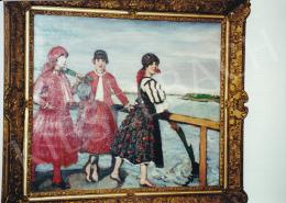  Csók, István - Red Dressed Girls, oil on canvas, Signed lower right: Csók I. 1917, Photo: Tamás Kieselbach