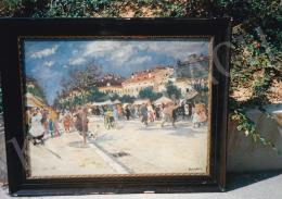  Berkes, Antal - Sunlit Street Scene, oil on canvas, Signed lower right: Berkes A 1913, Photo: Tamás Kieselbach
