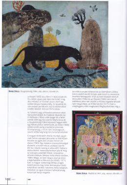 Berki, Viola - Lajos Loska's article titled: Mesés Képek about Berki, Viola exhibition