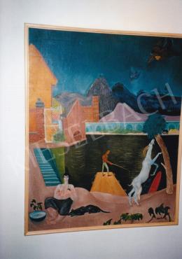  Paizs-Goebel Jenő - Élet, 1932, olaj, vászon, 97x75 cm, Jelezve jobbra lent: Paizs Goebel 932., Magántulajdon, Fotó: Kieselbach Tamás