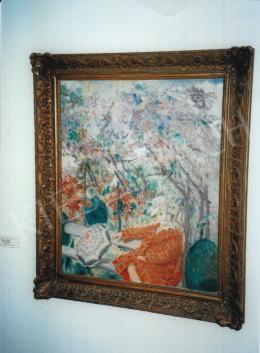  Csók, István - Züzü on the Margaret Island 1917; oil on canvas; 80x68 cm; Signed lower left: Csók 1917