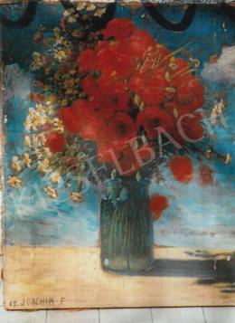  Csejtei Joachim, Ferenc - Flower Still Life; oil on canvas; Signed lower left: Cs. Joachim F.