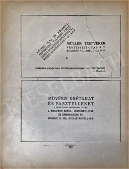  Peitler István - Peitler Istvánról szóló írás a KUT művészeti folyóirat első évfolyamában, ami 1926-ban jelent meg