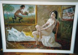  Molnár C., Pál - Female Nude; oil on canvas; Signed lower left: MCP; Photo: Kieselbach Tamás
