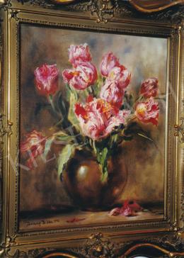  Dolányi Benczúr, Ida - Flower Still Life, 1943; oil on canvas; Signed lower left: Dolányi B. Ida 1943; Photo: Kieselbach Tamás