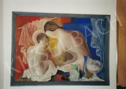  Kádár Béla - Anya gyermekével, 1930-1935 között; 71x100 cm; tempera, papír; Jelezve jobbra lent: Kádár Béla; Fotó: Kieselbach Tamás