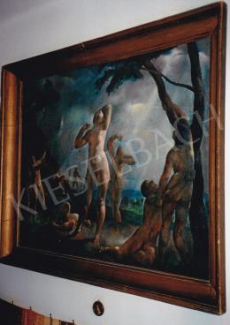  Patkó, Károly - Fugitives, oil on canvas, Signed lower left: Patkó, Photo: Tamás Kieselbach 