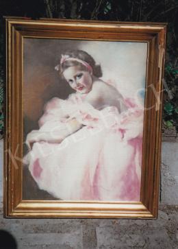  Fried Pál - Rózsaszín ruhás kislány; Jelezve jobbra lent: Fried Pál; Fotó: Kieselbach Tamás