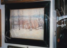  Kunffy, Lajos - Winter Scene; Signed lower left: Kunffy; Photo: Kieselbach Tamás