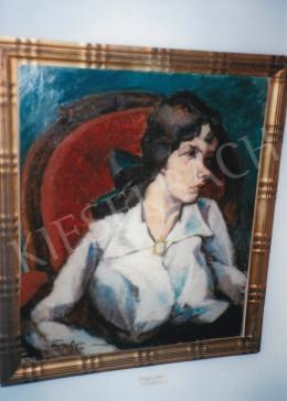 Tihanyi, Lajos, - Girl's Portrait (Leopold Magdolna's Portrait), 1914; oil on canvas; 70,5 x 59,7 cm; Signed lower left: Tihanyi Lajos 1914; Deák Collection; Photo: Kieselbach Tamás