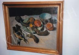  Czigány, Dezső - Still Life (with Banana, Orange and Fish), c. 1910; oil on canvas; 45 x 54 cm; Unsigned; Deák Gyűjtemény Collection; Photo: Kieselbach Tamás