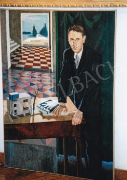Biai-Föglein, István - The Architect's Portrait, 1933, 130,5x96,5 cm, oil on canvas, Signed lower left: Biai Föglein István 933, Photo: Tamás Kieselbach