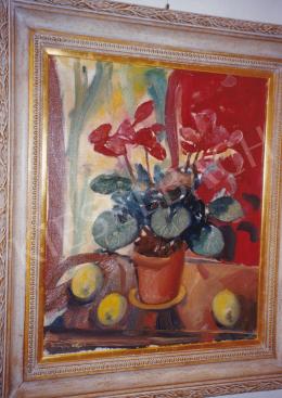  Márffy, Ödön - Still Life with Cyclamen; oil on canvas; Signed lower left: Márffy Ödön; Photo: Kieselbach Tamás