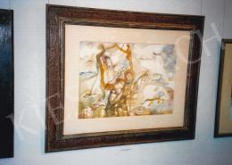  Almásy Aladár - Kompozíció alakokkal, akvarell, papír, Jelezve jobbra lent: Almásy Aladár, Fotó: Kieselbach Tamás