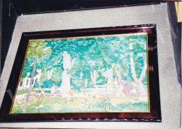 Rippl-Rónai József - Római villa kertjében, 1910 körül; 55x76 cm; olaj, karton; Jelzés jobbra lent: Rónai; Fotó: Kieselbach Tamás