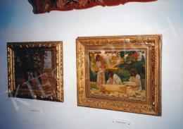  Kunffy, Lajos - Kunffy Lajos Museum's Interior; Right: Gypsies; Left: Folks go to Church; Photo: Tamás Kieselbach