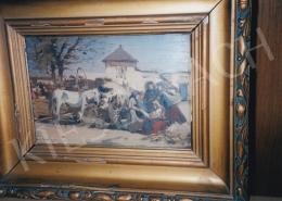 Pörge, Gergely - Market Scene; oil on canvas; Signed lower left: Pörge Gergely 919; Photo: Tamás Kieselbach