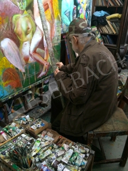 Farsang, Sándor - Sándor Farsang in his studio