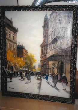  Berkes, Antal - City View; oil on canvas; Signed lower left: Berkes A; Photo: Tamás Kieselbach
