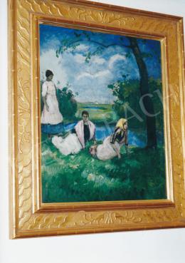  Iványi Grünwald, Béla - Girls on the Field, early 1910's, 70,5x60,5 cm, oil on cardboard, Signed lower right: Grünwald Béla, Photo: Tamás Kieselbach