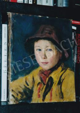  Glatz, Oszkár - Portrait of a Boy, oil on canvas, Signed middle left: Glatz, Photo: Tamás Kieselbach